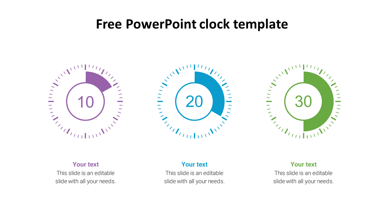 free powerpoint clock template